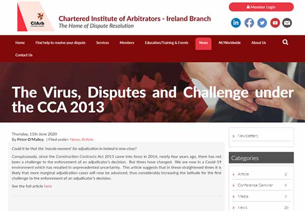 chartered institute of Arbitrators